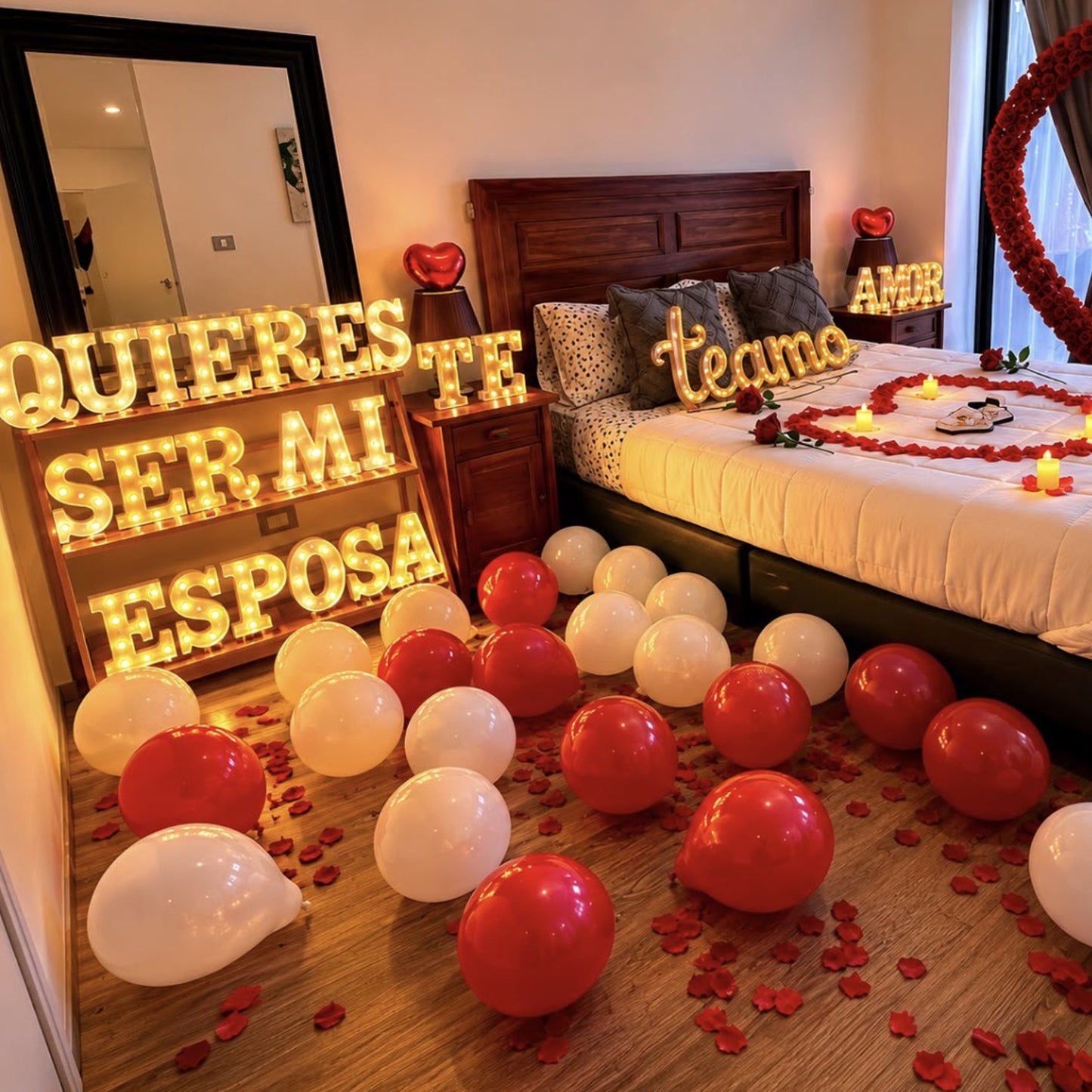 Decoración Premium – ¿Quieres ser mi esposa? 💍❤️